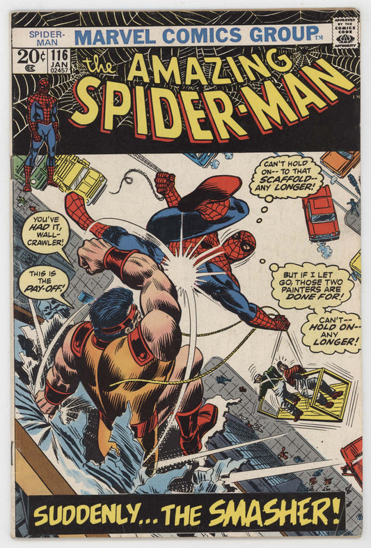 Amazing Spider-Man 116 Marvel 1973 VG FN Stan Lee John Romita Spectacular 1