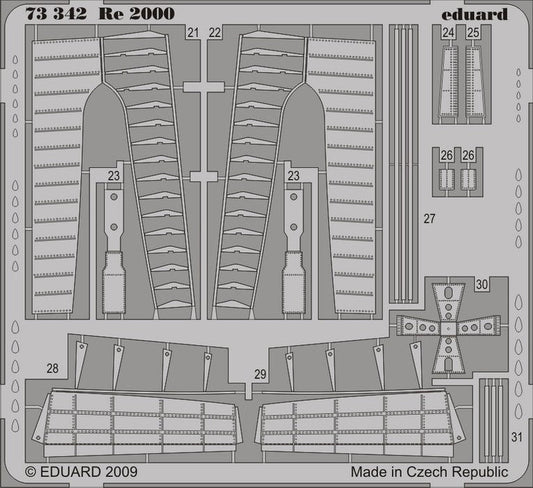 Eduard 73342 1/72 Aircraft- Re2000 for ITA (Painted Self Adhesive)