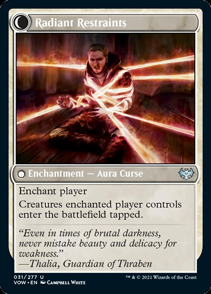 Radiant Grace // Radiant Restraints (VOW-031) - Innistrad: Crimson Vow: (Double Faced Transform) Foil