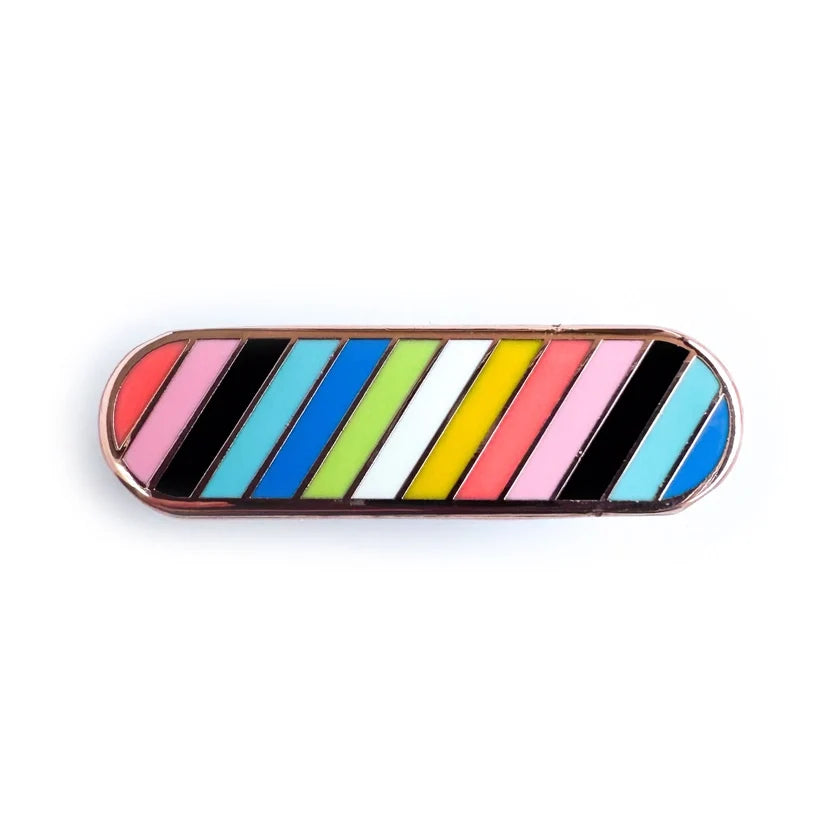 Pride Pals Flag Enamel Pin - Queer