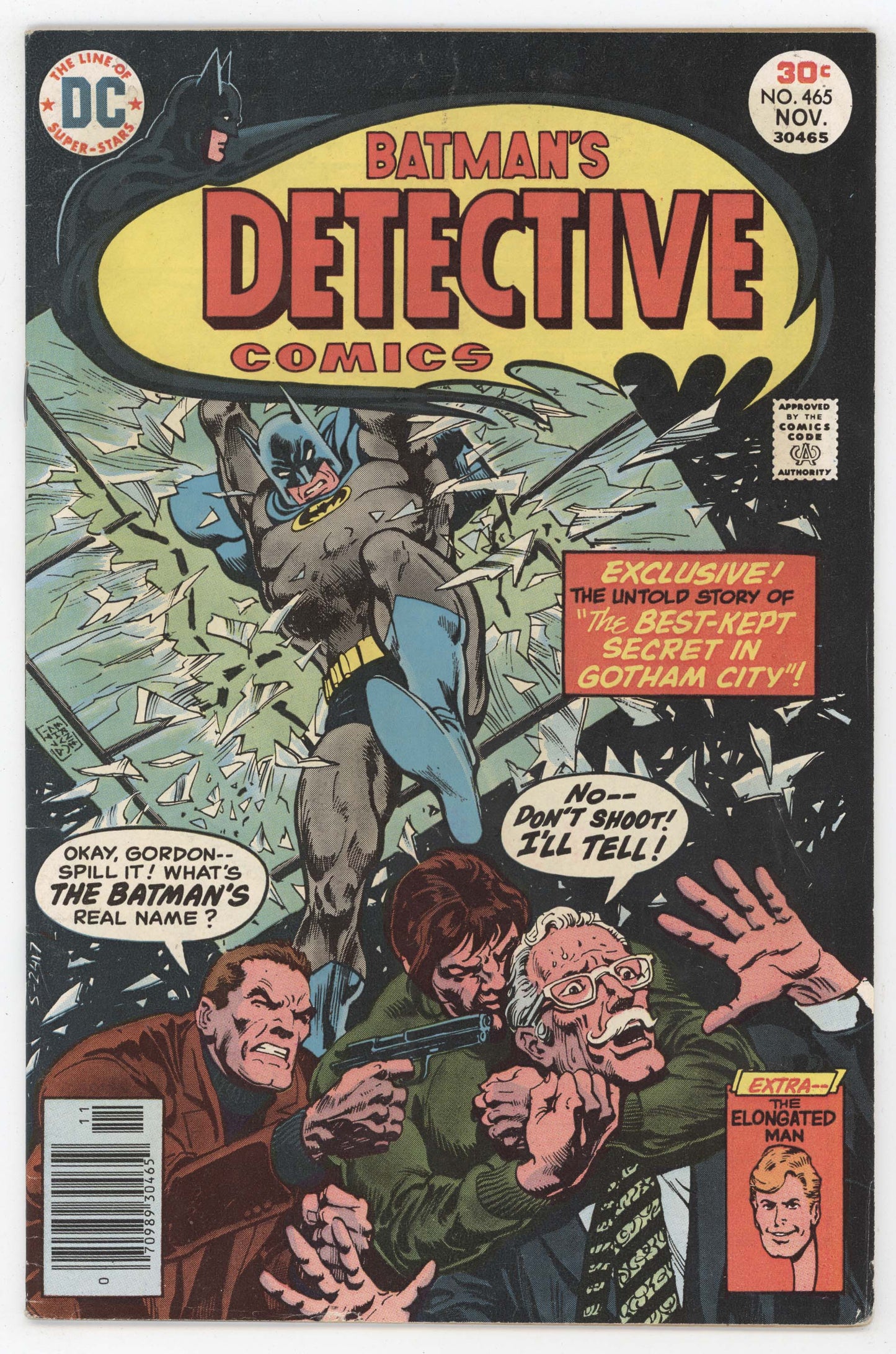 Batman Detective Comics 465 DC 1976 FN VF Ernie Chan Elongated Man