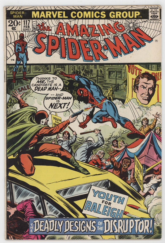 Amazing Spider-Man 117 Marvel 1973 VG FN Stan Lee John Romita Spectacular 1