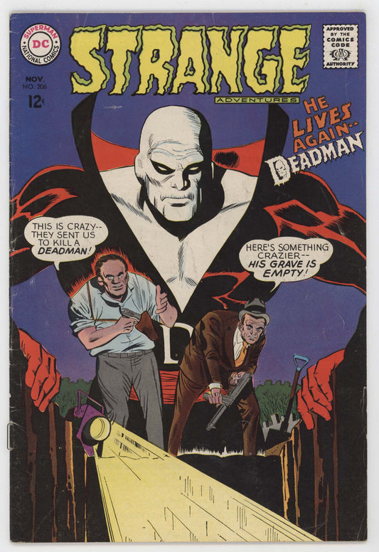 Strange Adventures 206 DC 1967 VG FN Mike Sekowsky Neal Adams 2nd Deadman