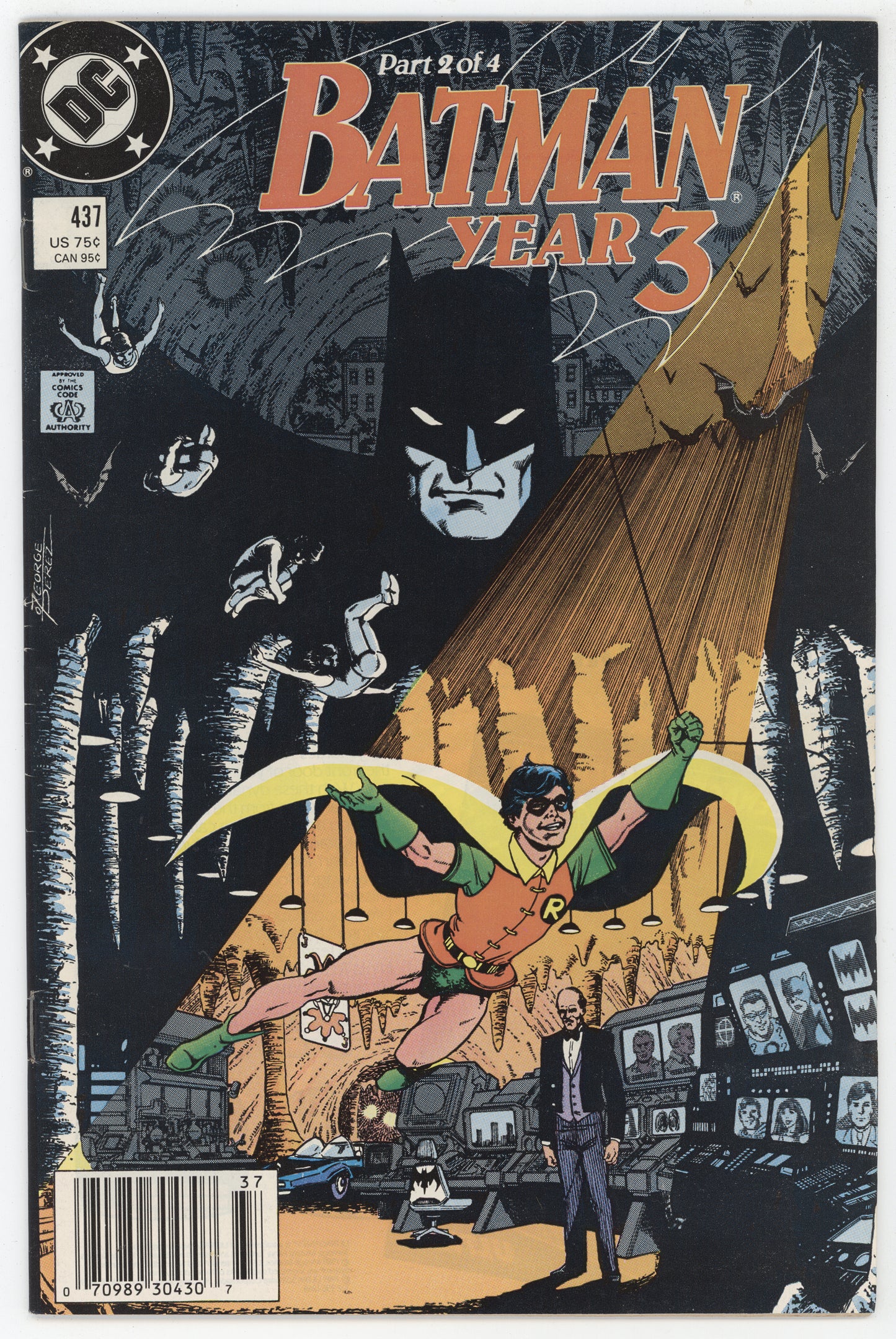 Batman 437 DC 1989 VG George Perez Marv Wolfman Tim Drake Year 3 Newsstand