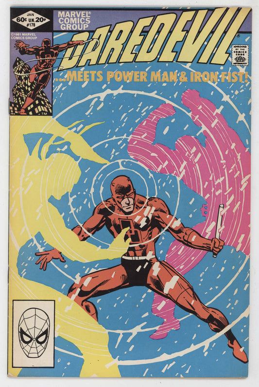 Daredevil 178 Marvel 1982 FN Frank Miller Elektra Luke Cage Iron Fist