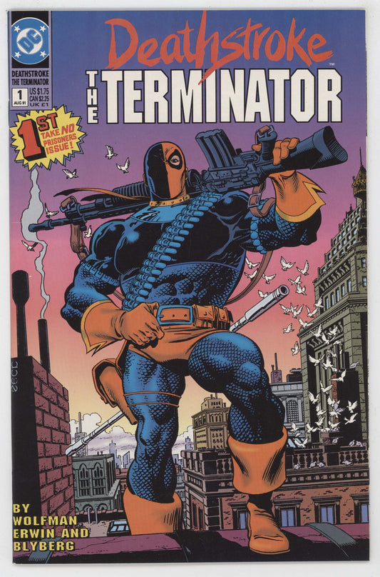 Deathstroke The Terminator 1 DC 1991 NM- 9.2 Mike Zeck Marv Wolfman