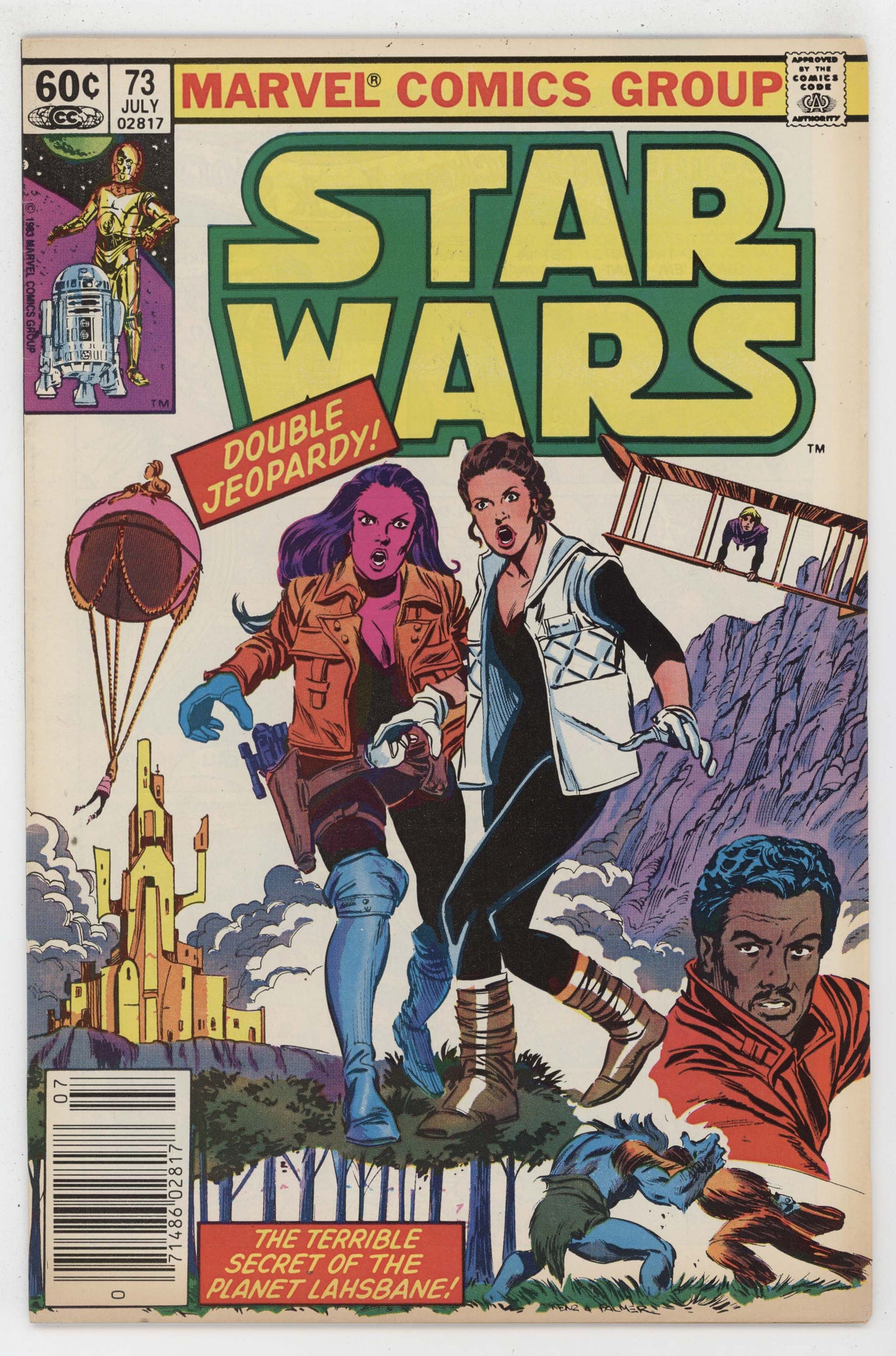 Star Wars 73 Marvel 1983 VF Luke Skywalker Lando Calrissian Princess Leia