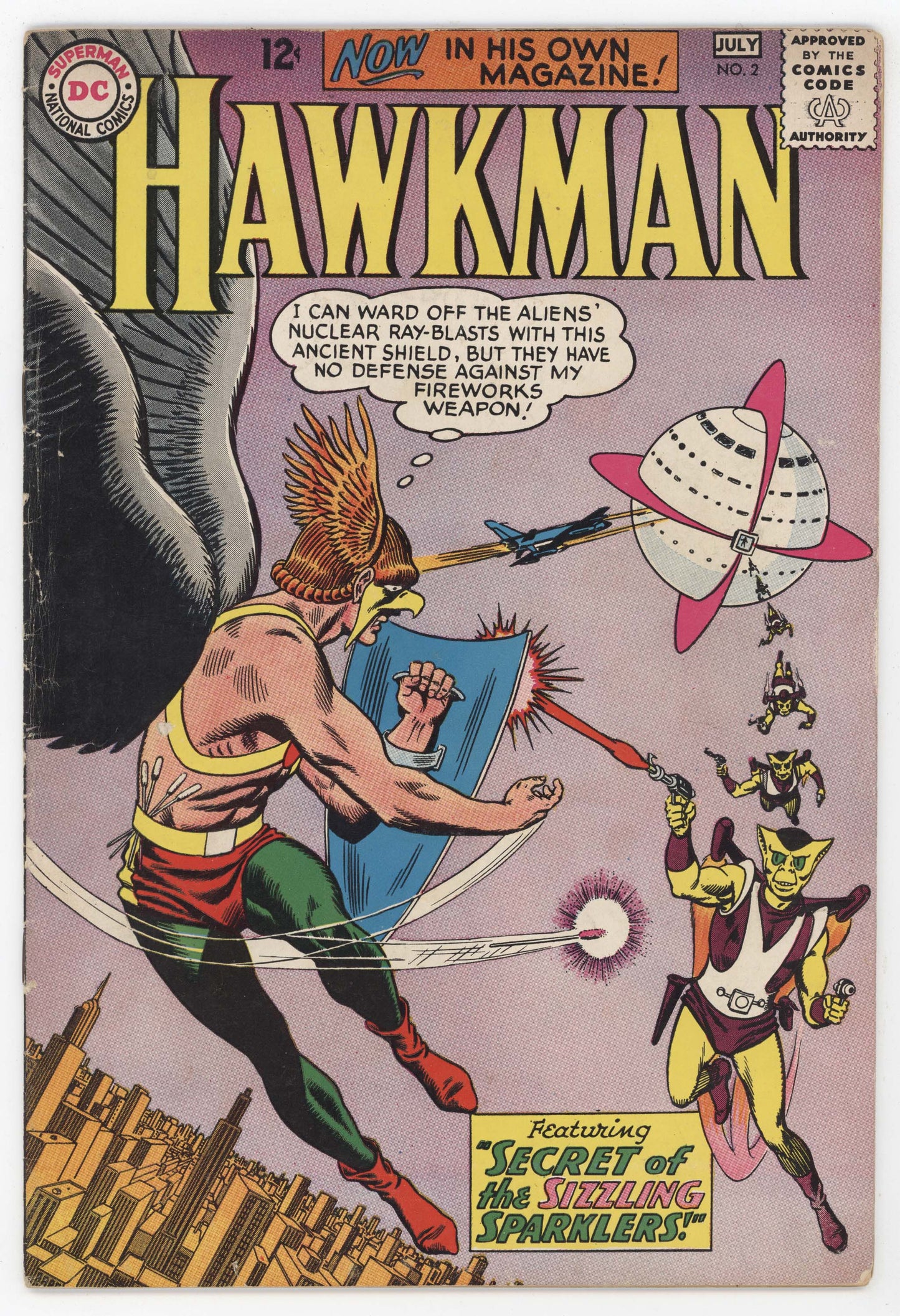 Hawkman 2 DC 1964 FN Murphy Anderson Gardner Fox Hawkgirl