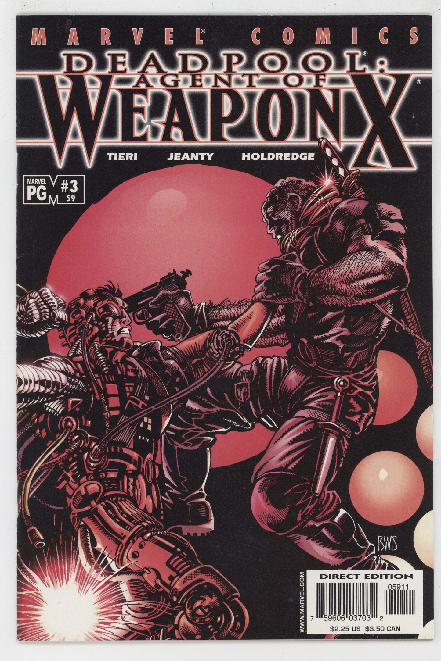 Deadpool 59 Marvel 2001 NM Agent Of Weapon X Barry Windsor Smith