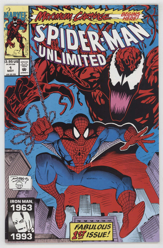 Spider-Man Unlimited 1 Marvel 1993 NM Maximum Carnage Venom Absolute