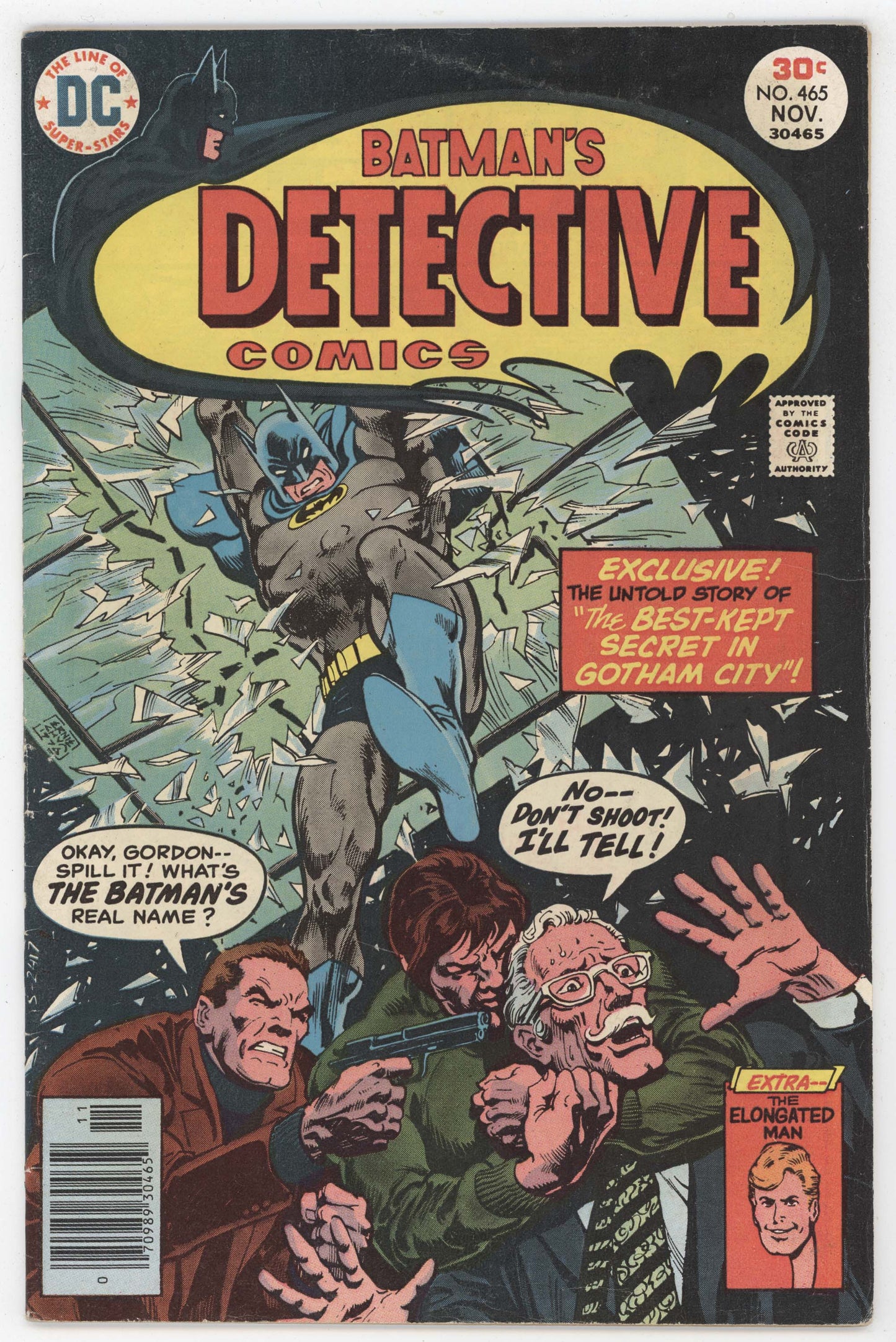 Batman Detective Comics 465 DC 1976 FN VF Ernie Chan Elongated Man