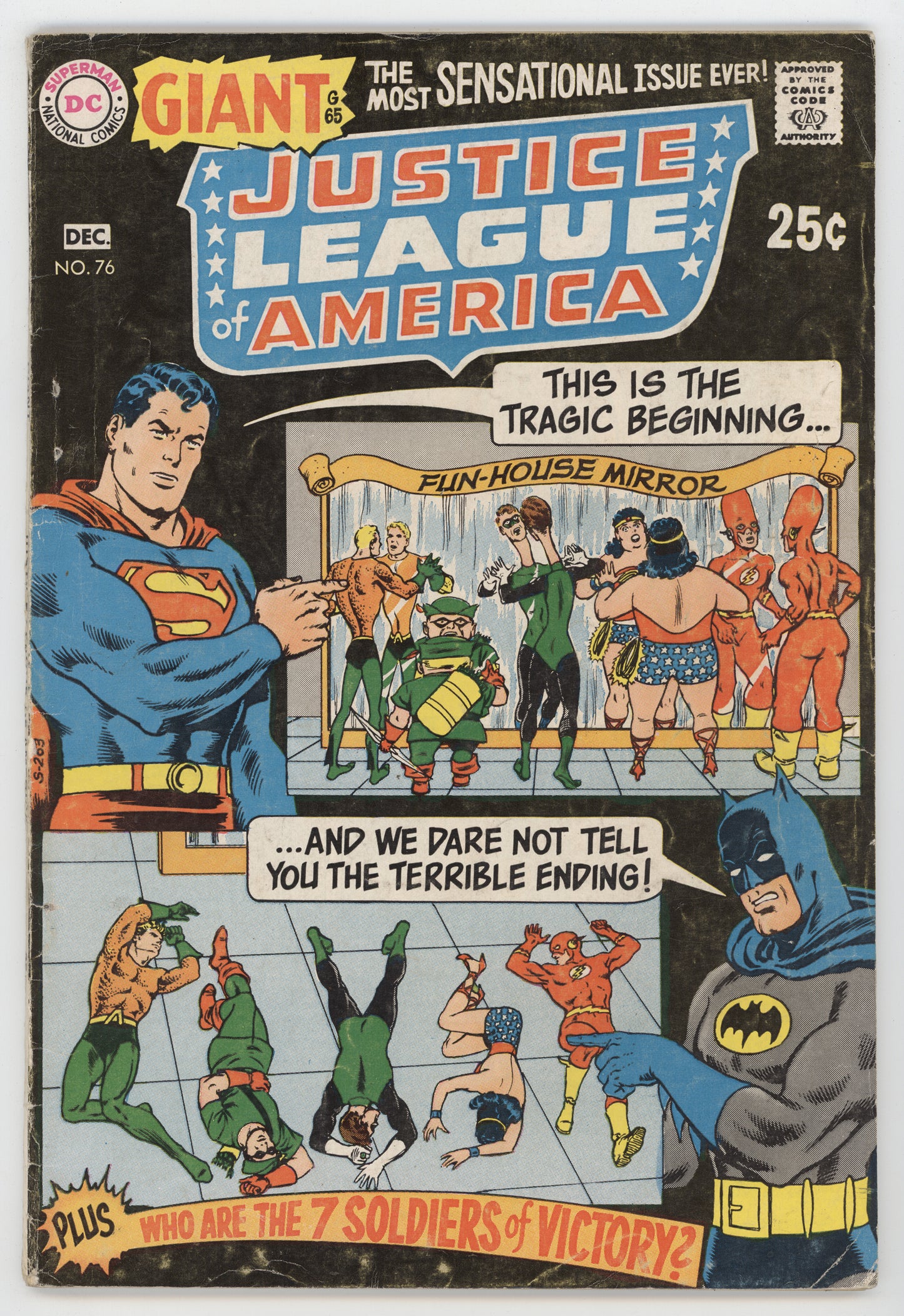 Justice League Of America 76 DC 1969 FN Superman Batman Flash Wonder Woman