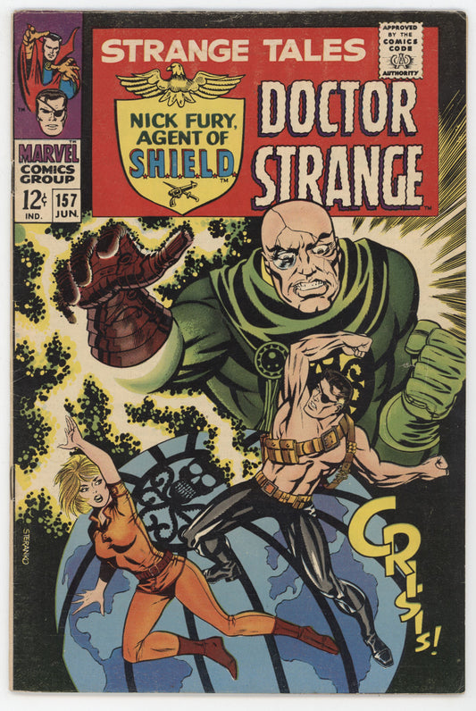 Strange Tales 157 Marvel 1967 VG Nick Fury Dr. Strange 1st Living Tribunal