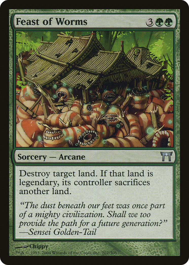 Feast of Worms (CHK-207) - Champions of Kamigawa Foil