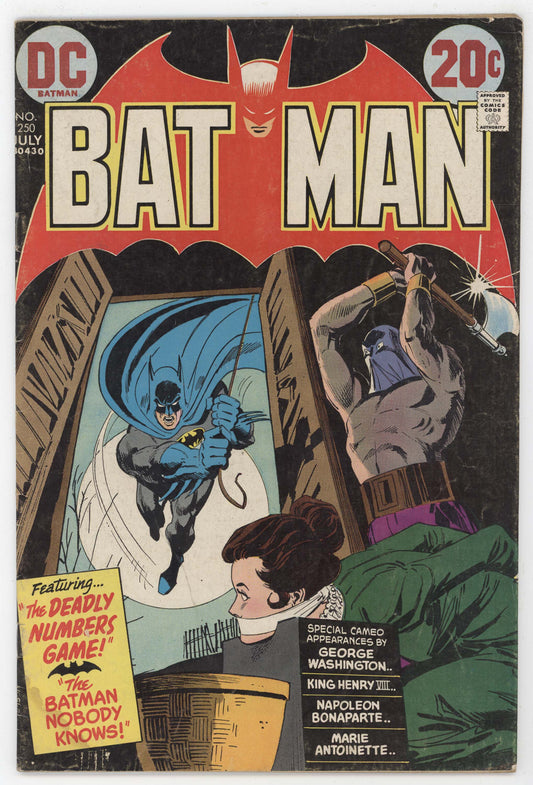 Batman 250 DC 1973 VG Dick Giodano Executioner Beheading