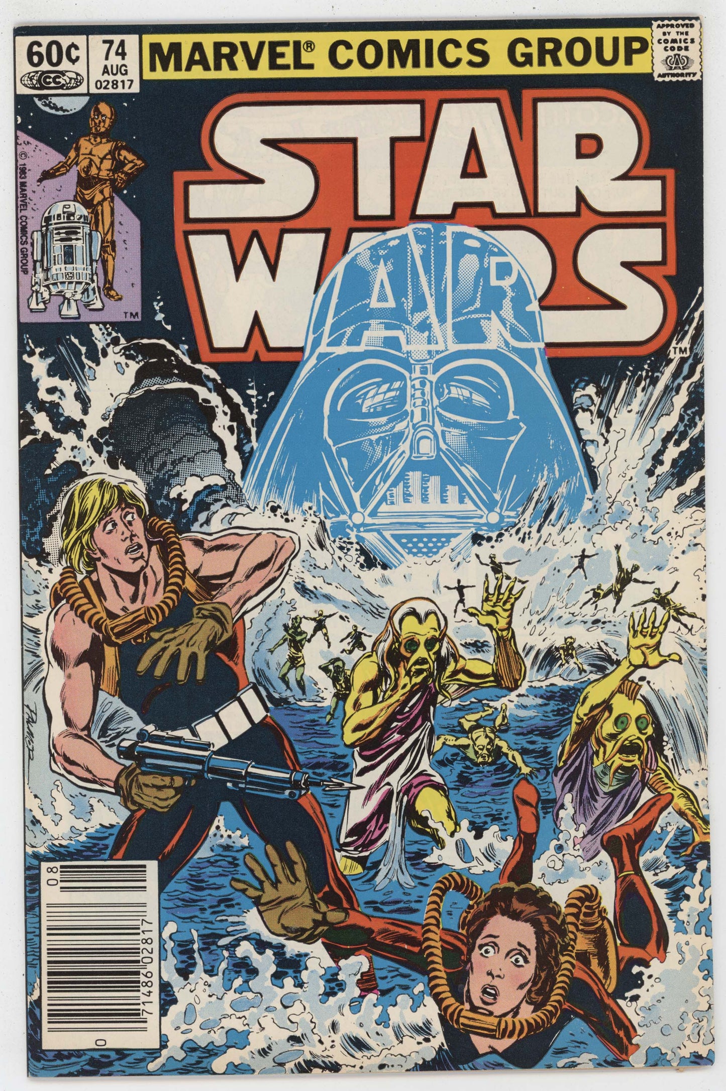Star Wars 74 Marvel 1983 VF Luke Skywalker Princess Leia Darth Vader