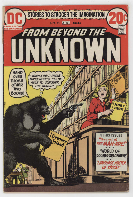 From Beyond The Unknown 23 DC 1973 VG Nick Cardy Man-Ape Library Robbery