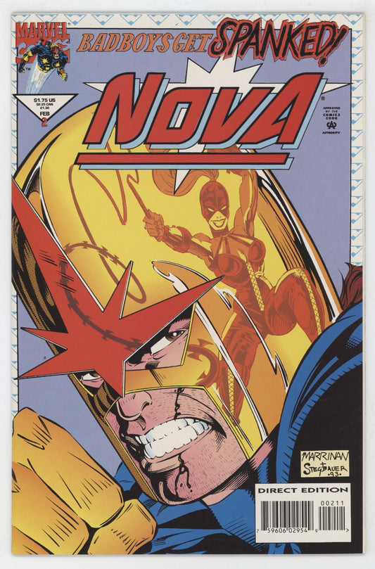 Nova 2 Marvel 1994 NM Bad Boys Get Spanked Fabian Nicieza Chris Marrinan