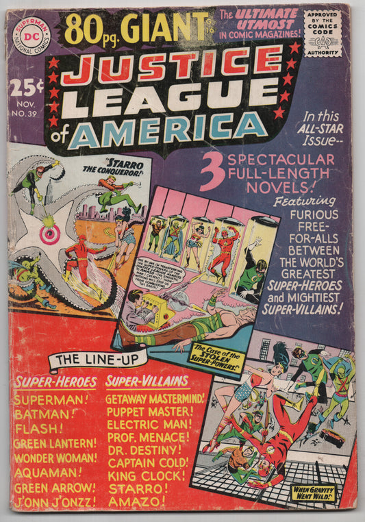 Justice League Of America 39 DC 1965 VG 80 Page Giant Brave And The Bold 28 30 JLA 5