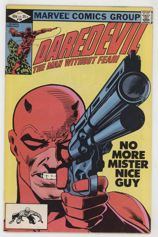 Daredevil 184 Marvel 1982 VG Frank Miller Punisher Gun