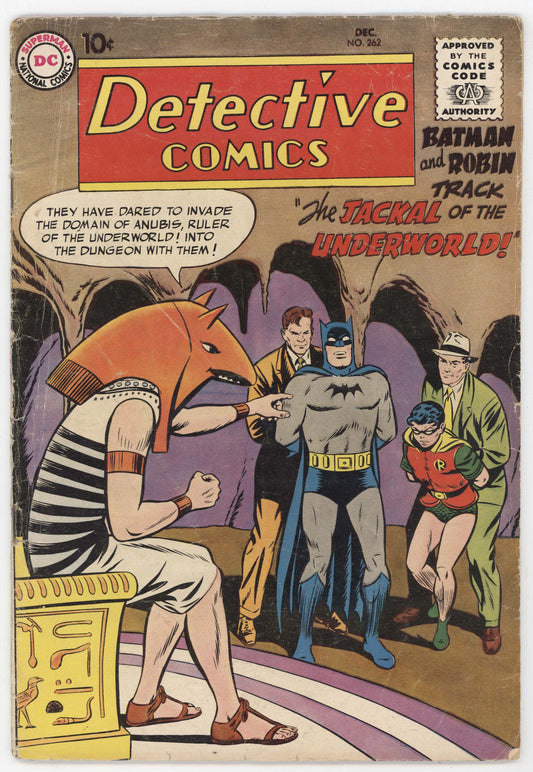 Batman Detective Comics 262 DC 1958 GD VG Curt Swan Anubis Martian Manhunter