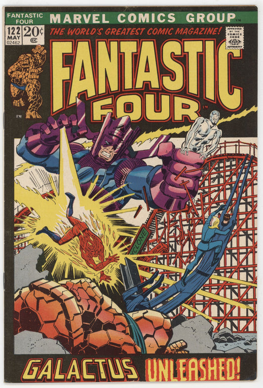 Fantastic Four 122 Marvel 1972 FN Stan Lee Galactus Cyclone Rollercoaster