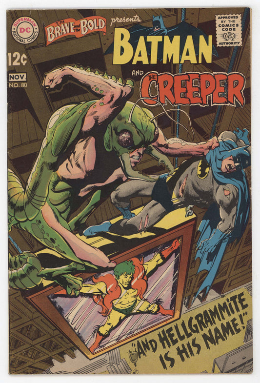 Brave And The Bold 80 DC 1968 FN VF Neal Adams Batman Creeper