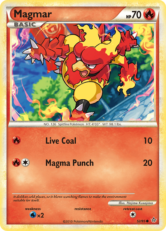 Magmar (52/95) [HeartGold & SoulSilver: Unleashed]