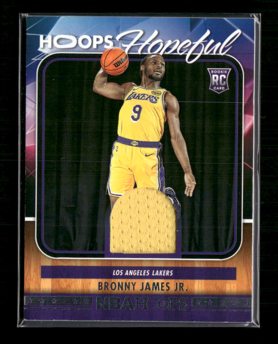 Bronny James Jr. 2024-25 Hoops #HHM-BJL Hoops Hopeful Memorabilia
