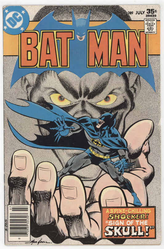 Batman 289 DC 1977 FN Mike Grell Skull Dugger
