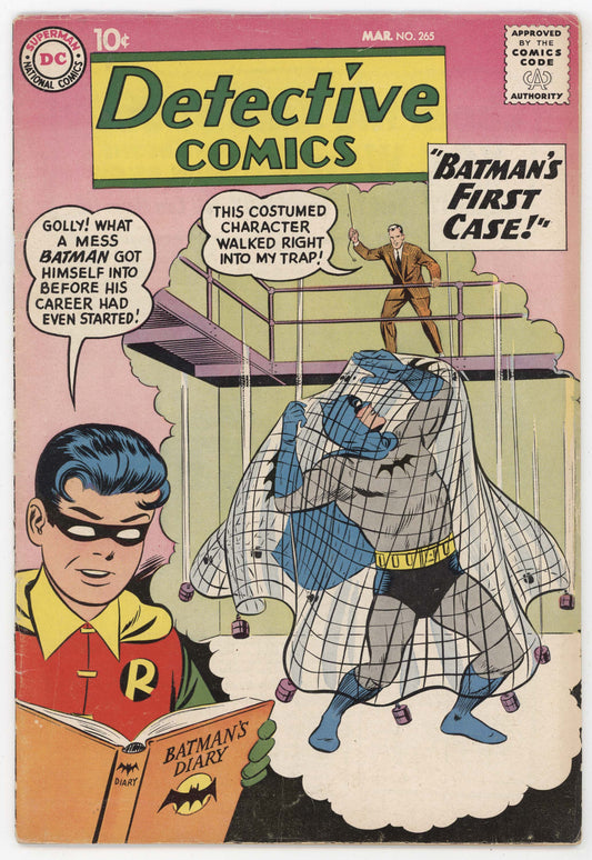 Batman Detective Comics 265 DC 1959 VG Curt Swan Bill Finger Net Bondage Robin