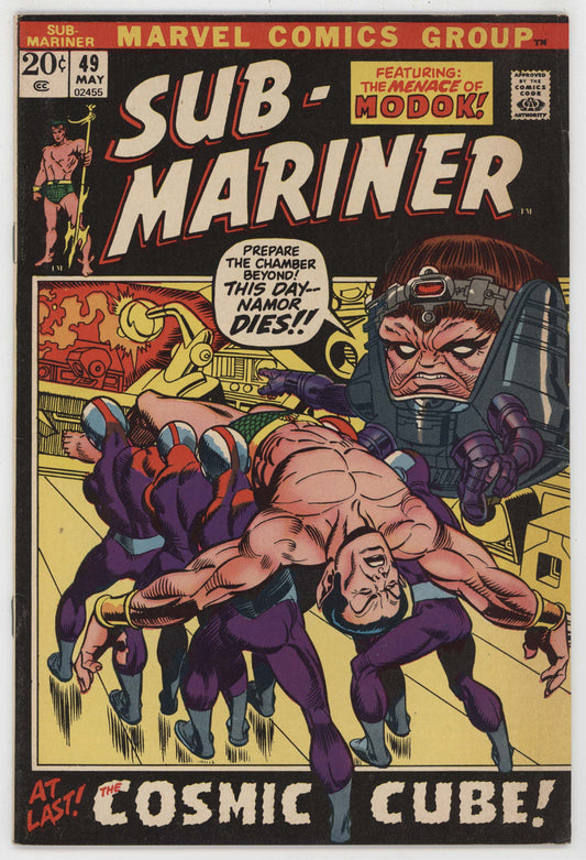 Sub-Mariner 49 Marvel 1972 FN VF Gil Kane Gerry Conway Namor MODOK Doctor Doom