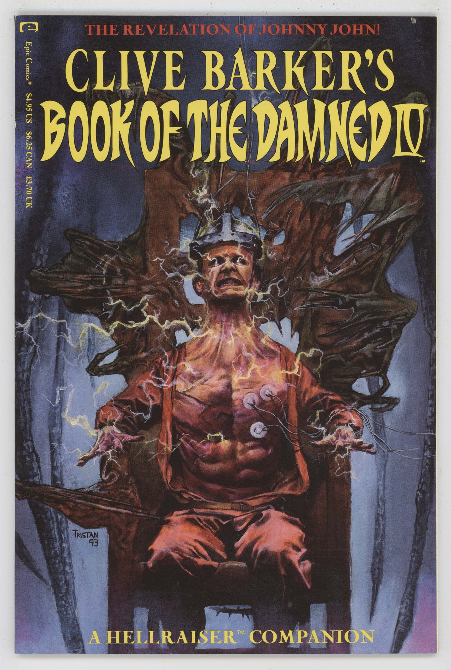 Book Of The Damned IV 4 Marvel Epic 1992 NM Clive Barker Hellraiser Companion