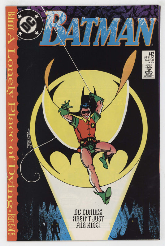 Batman 442 DC 1989 NM A Lonely Place Of Dying 1st Tim Drake Robin