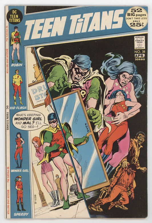 Teen Titans 38 DC 1972 VG FN Nick Cardy Robin Wonder Girl