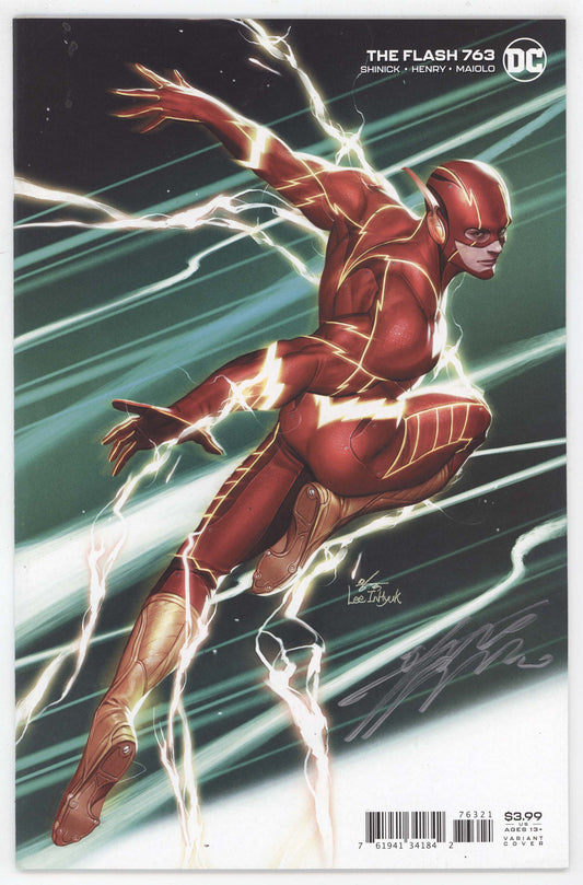 The Flash #763 Signed by Inhyuk Lee COA Marvel