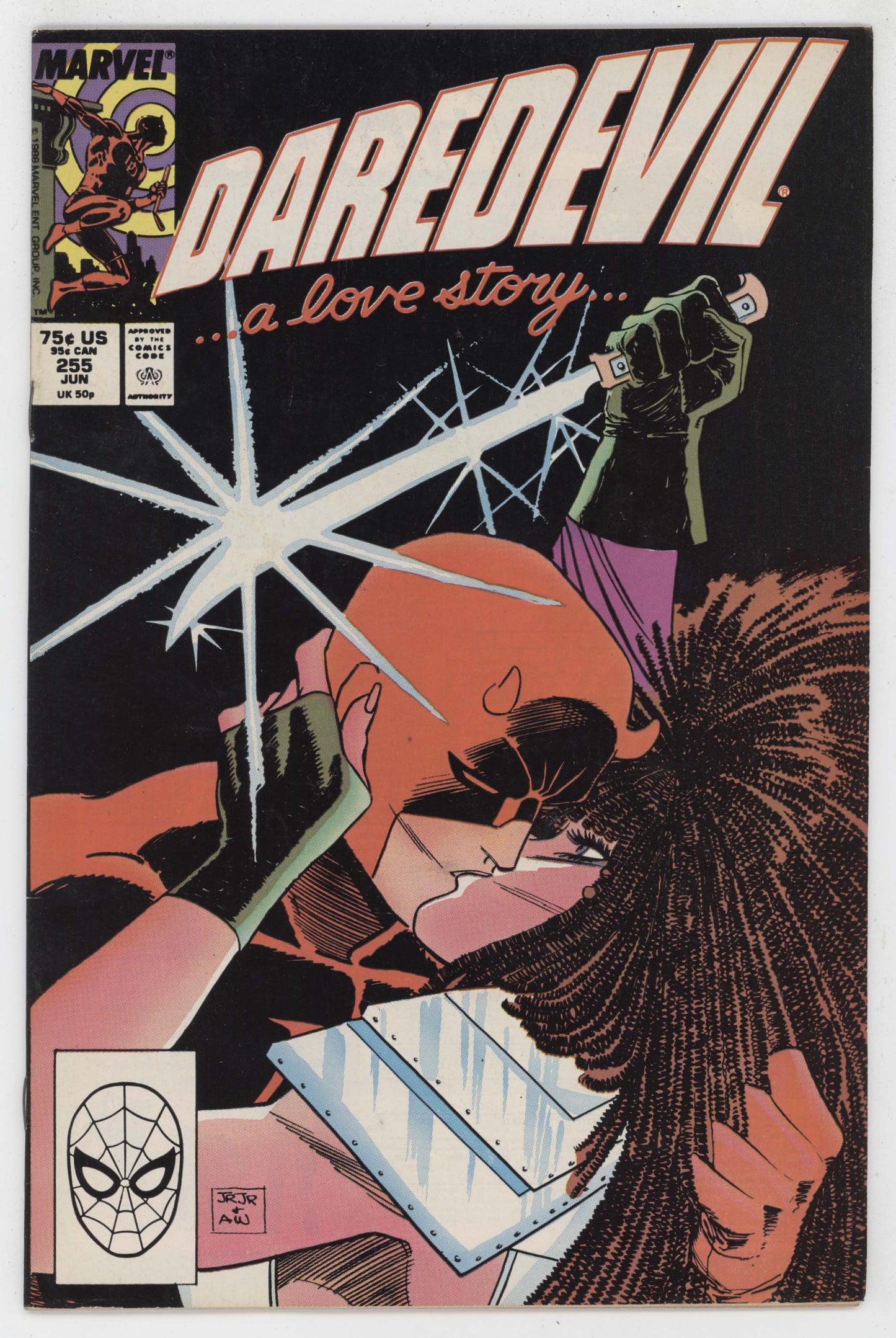 Daredevil 255 Marvel 1988 VF 2nd Typhiod Mary Kingpin John Romita