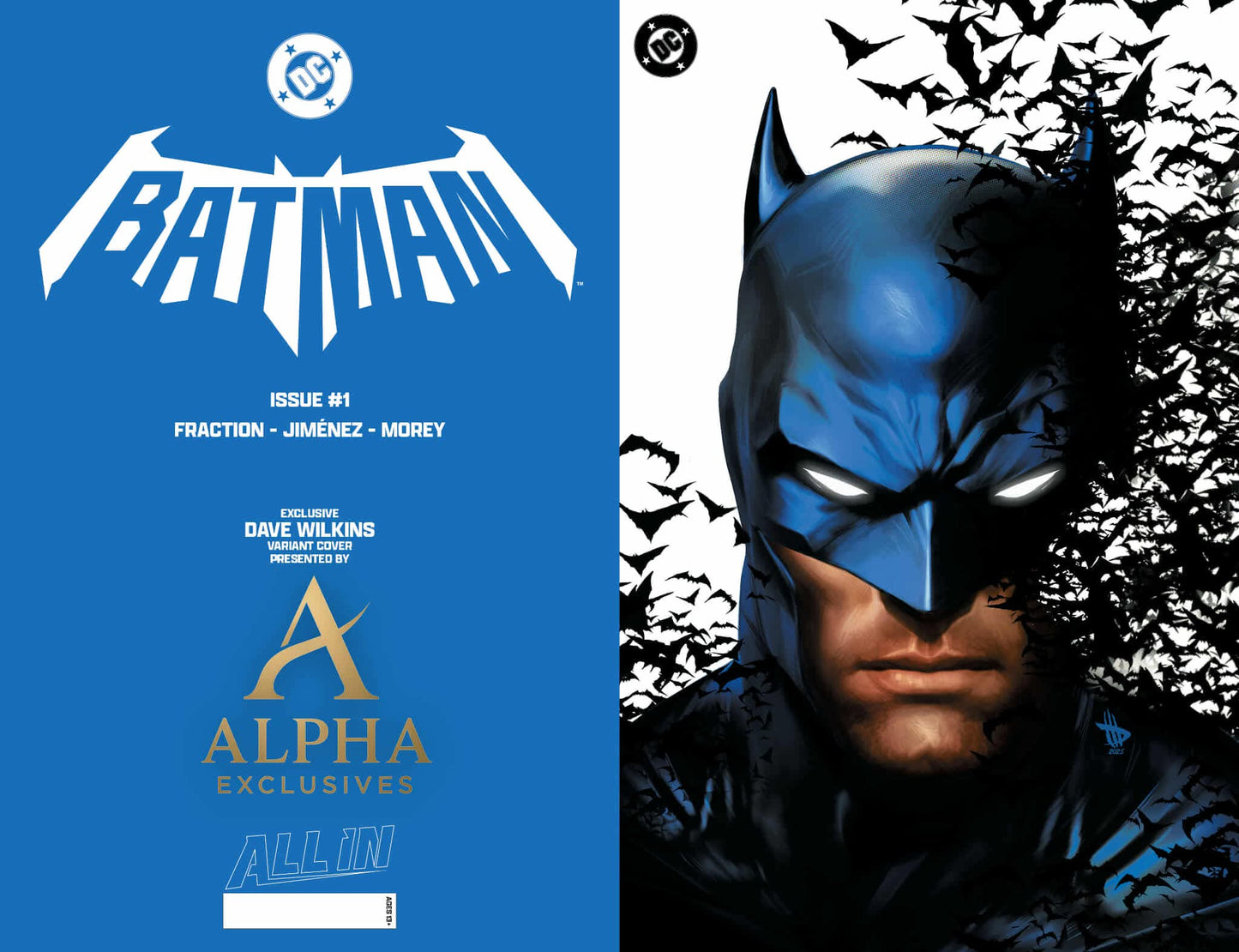 NYCC GLOW IN THE DARK Batman #1 Black Saber Exclusive by Dave Wikins