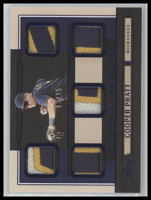 2025 Panini Three and Two Full Count Swatches Blue Cooper Pratt #/15 #FCS-CP