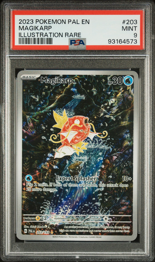 2023 Pokemon Pal En-Paldea Evolved Illustration Rare Magikarp 9 PSA #203