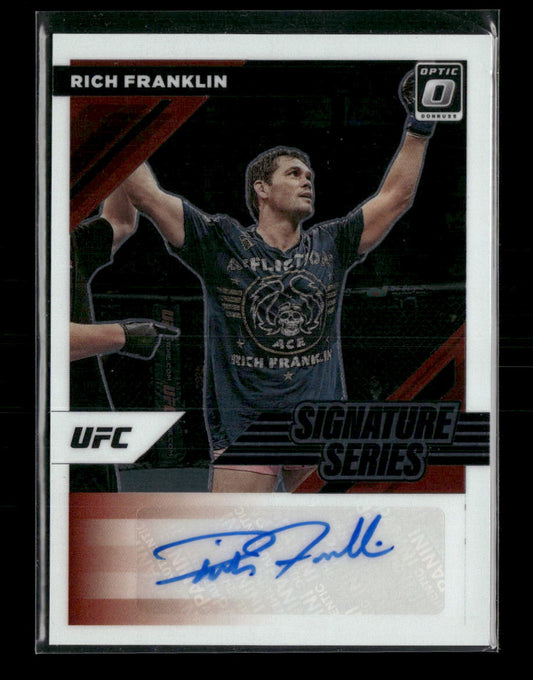 2022 Donruss Optic UFC Signature Series Red Rich Franklin #/49 Auto #SS-RFK