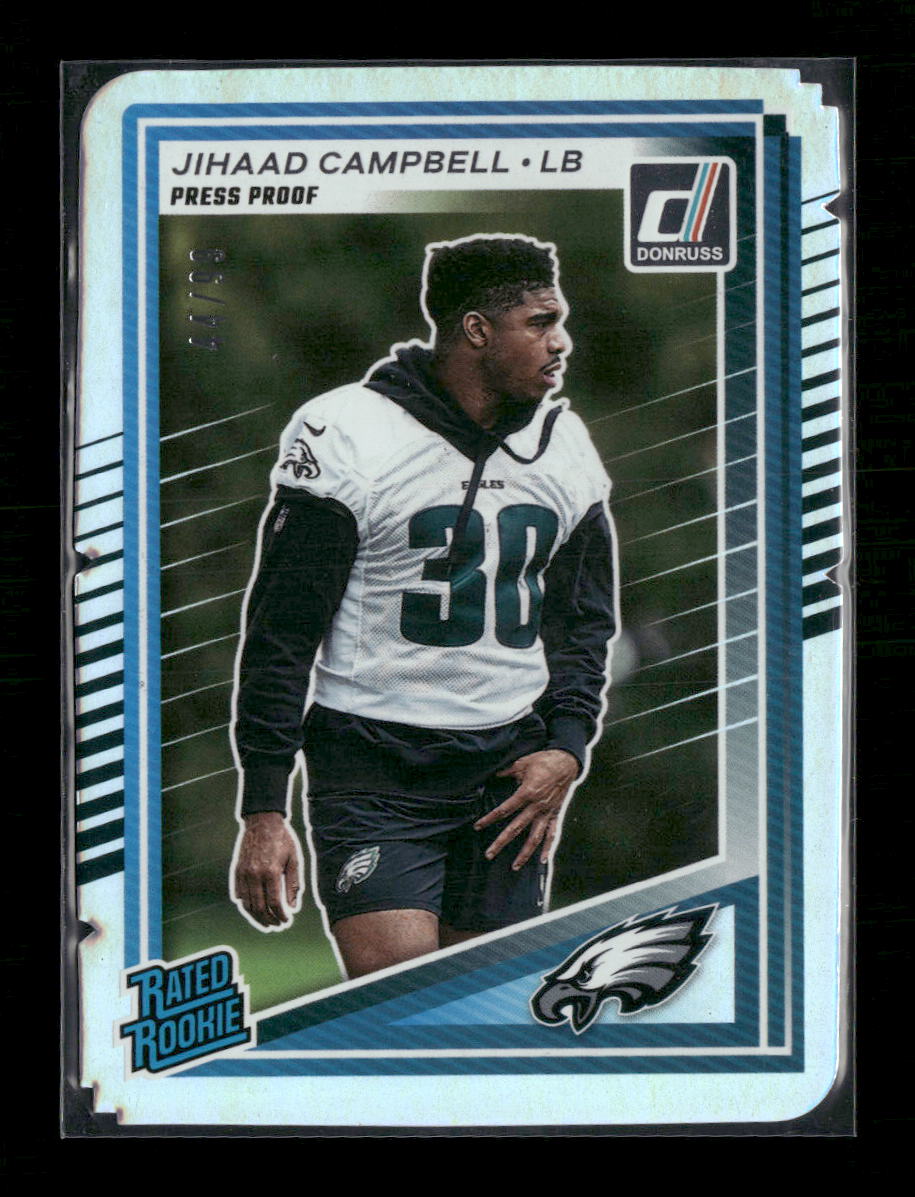 2025 Panini Donruss #343 Jihaad Campbell Rated Rookie #/99