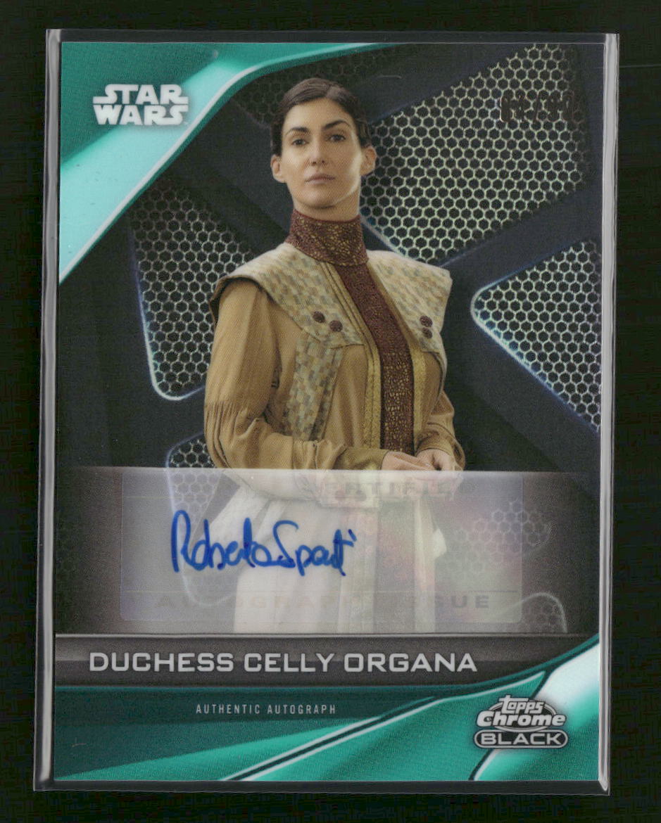 Topps Chrome Black Star Wars Duchess Celly Organa #A-SP Auto#/99