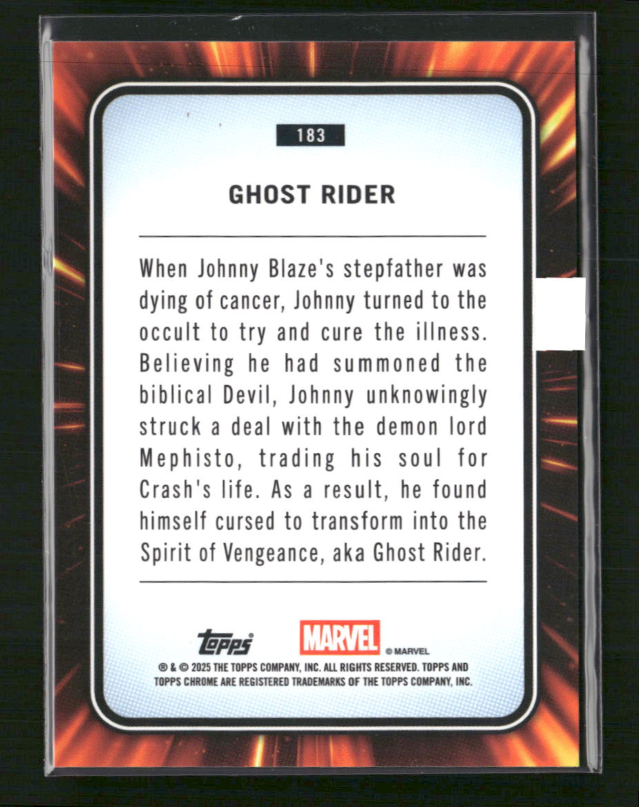 Topps Chrome Marvel Ghost Rider #183 #/399