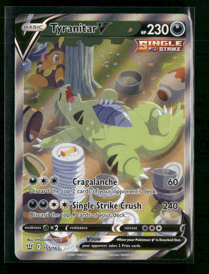 SWSH05: Battle Styles Tyranitar V (Alternate Full Art) #155/163