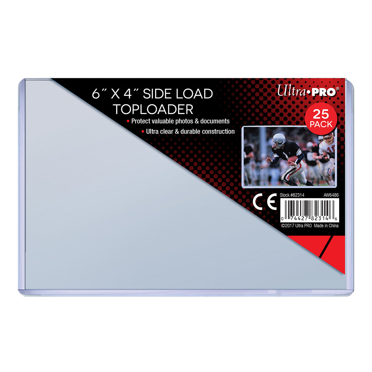 Ultra PRO: Toploader - 6" x 4" (25ct - Side Load)