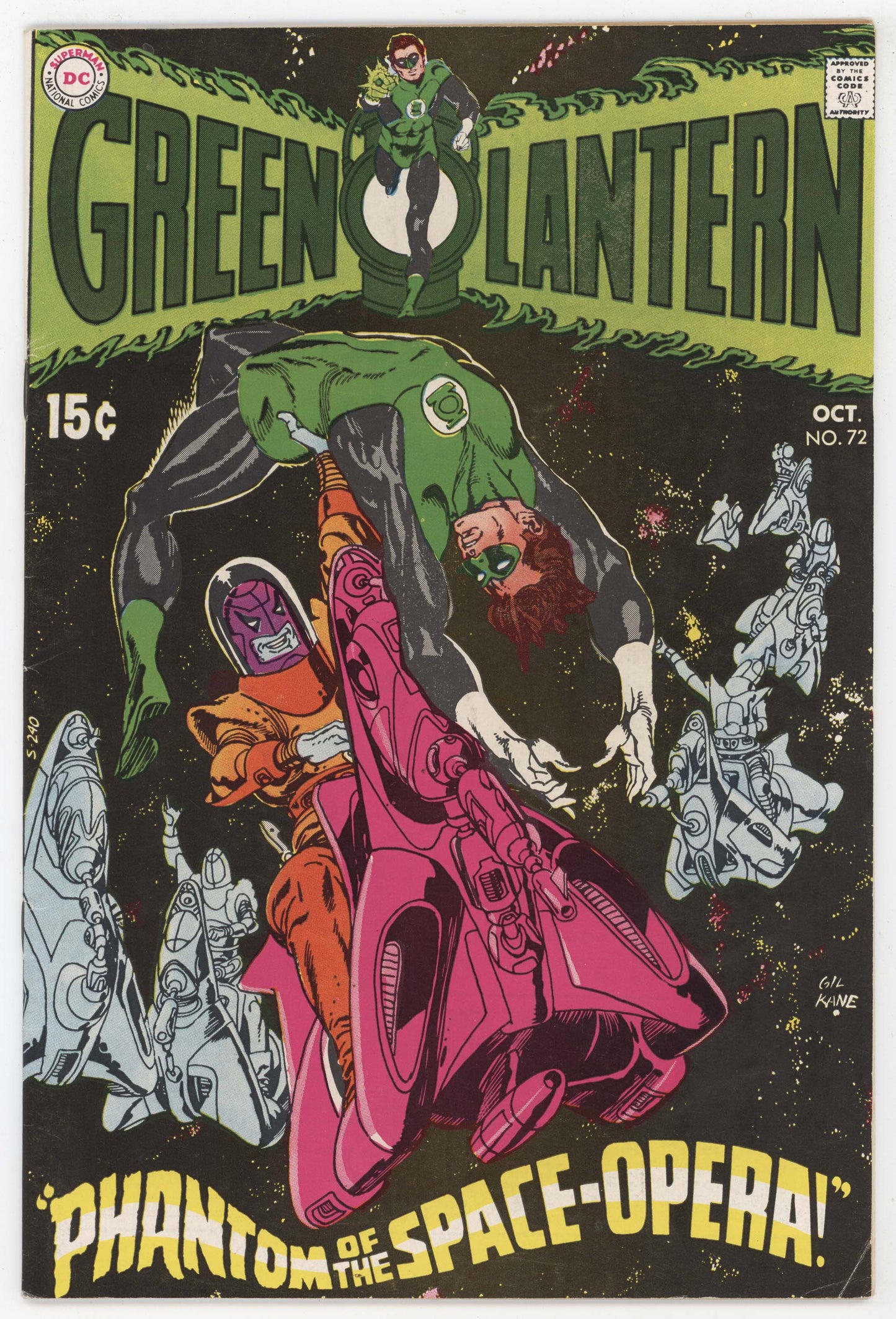 Green Lantern 72 DC 1969 VF Gil Kane Denny O'Neil