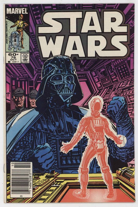 Star Wars 76 Marvel 1983 VF Luke Skywalker Princess Leia Darth Vader C-3PO