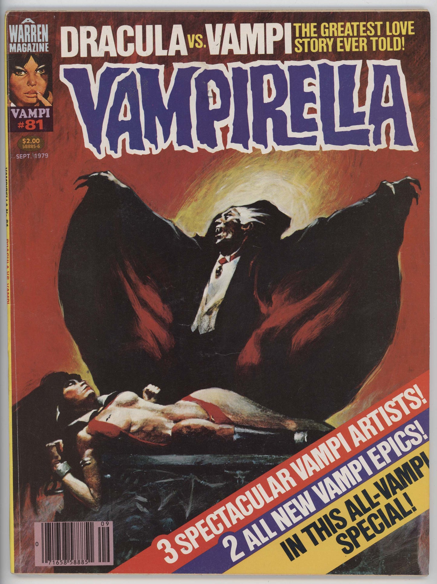 Vampirella 81 Warren 1979 VG FN Manuel Sanjulian Dracula GGA Magazine