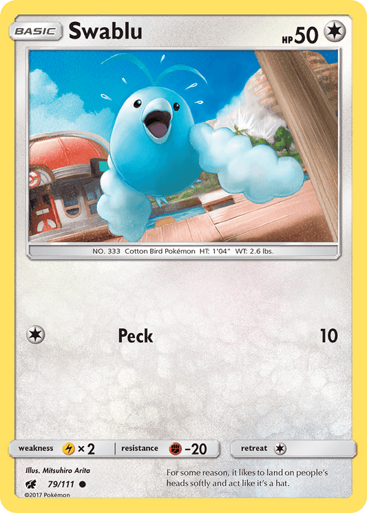 Swablu (79/111) [Sun & Moon: Crimson Invasion]